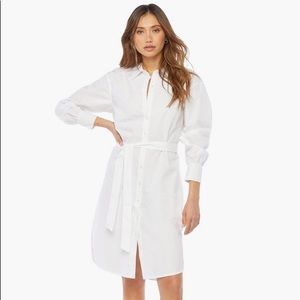JustFab White Shirt Dress